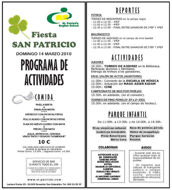 St Patrick's Day - 14 Marzo 2010
