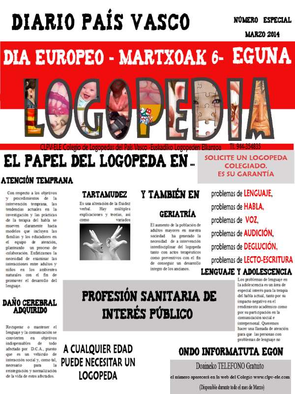 Hoy, 6 de marzo es el día Europeo de la logopedia