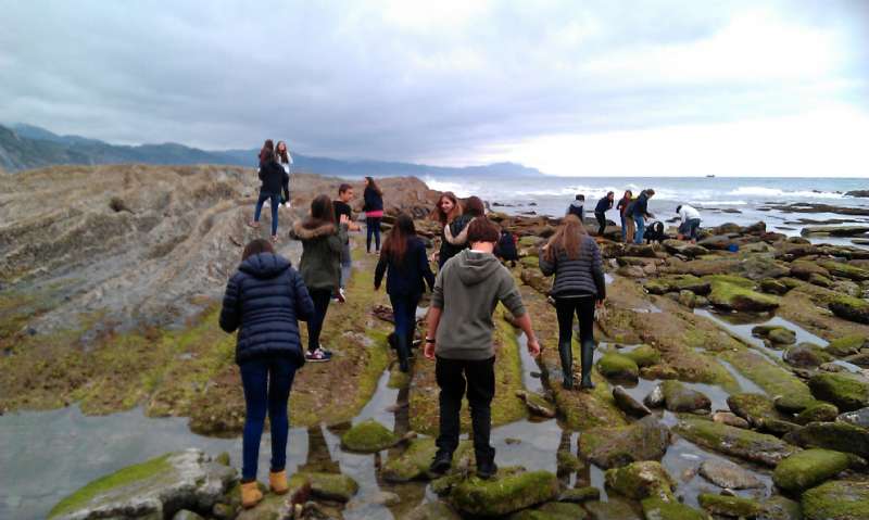 4º ESO visita el Flysch de Zumaia para poner en práctica lo aprendido en Biología y Geología