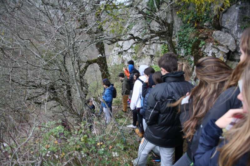 Actividad de campo para el estudio del paisaje karstico