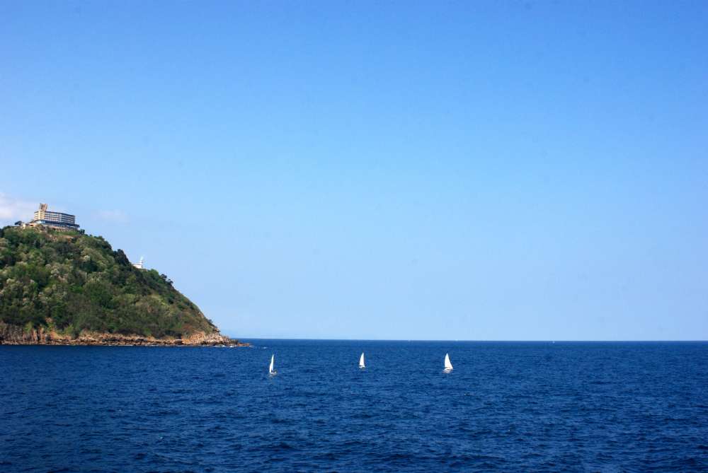 Disfrutando en el mar