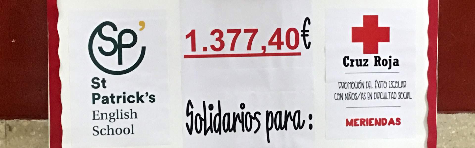 Entrega de fondos a CRUZ ROJA