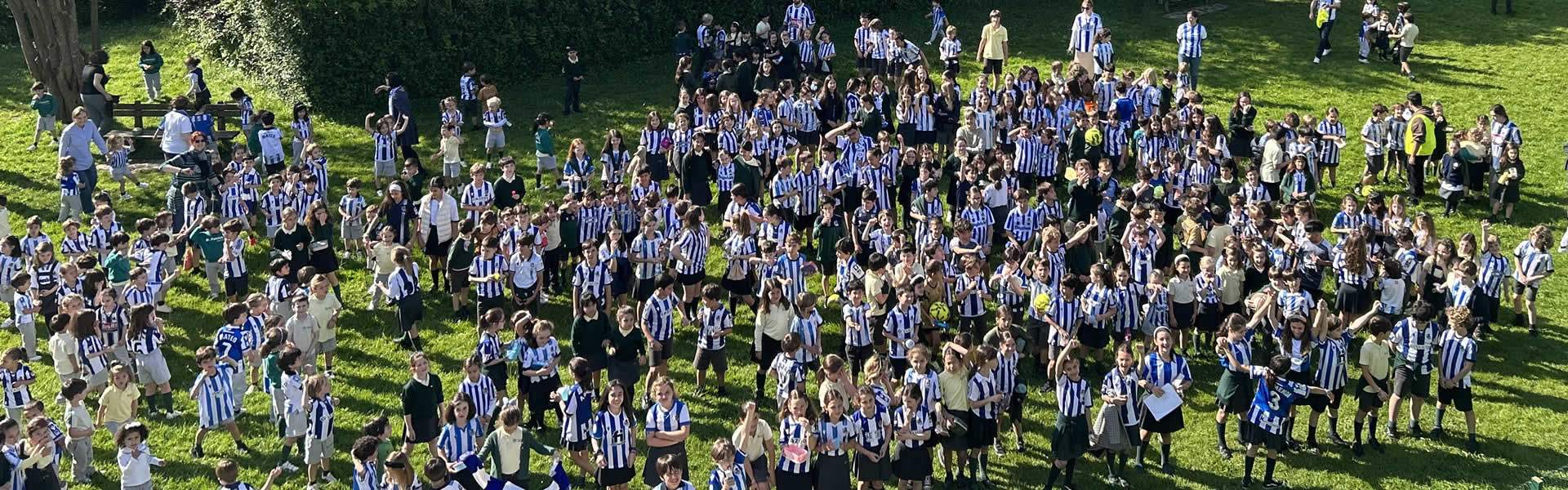 Celebrando con la Real Sociedad en nuestro Colegio